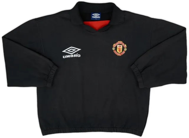 1992-93 Manchester United Umbro Drill Top - 7/10 - (L)