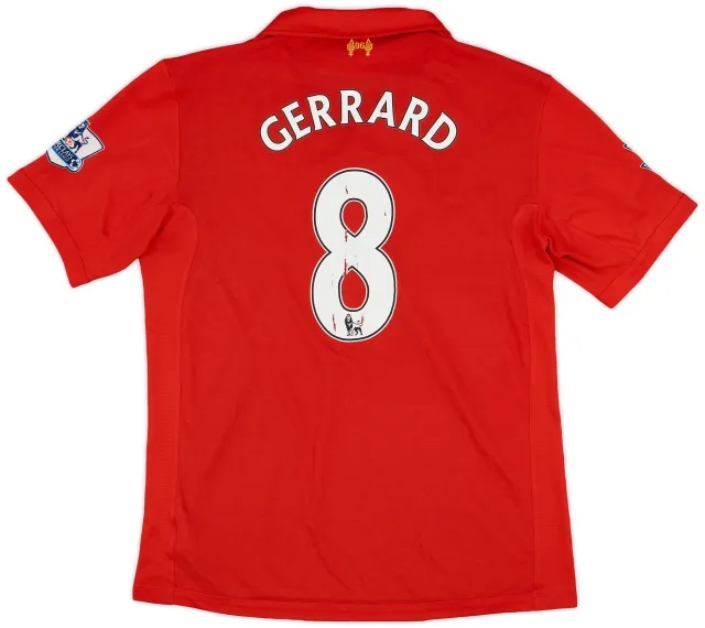 2012-13 Liverpool Home Shirt Gerrard #8 - 5/10 - (XL)