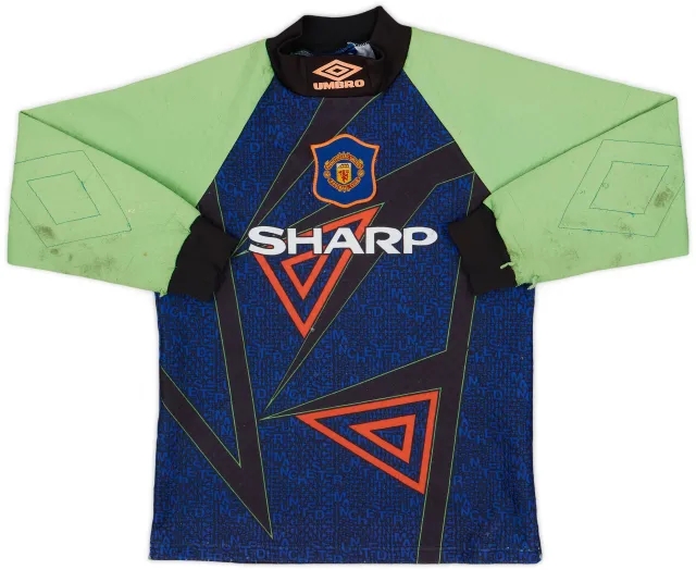 Umbro 1994-96 Manchester United GK Shirt - 5/10 - (L.Boys)
