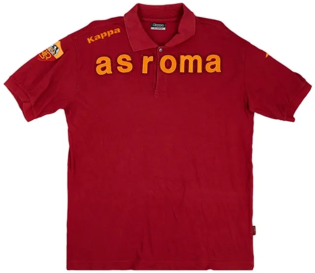 2009-10 Roma Kappa Polo Shirt - 8/10 - (XL)