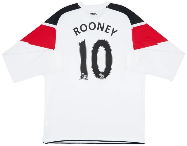Nike 2010-12 Manchester United Away L/S Shirt Rooney #10 - 6/10 - (L)