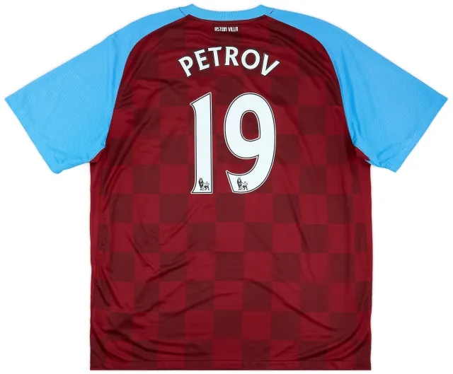 Nike 2011-12 Aston Villa Home Shirt Petrov #19 - 6/10 - (XXL)