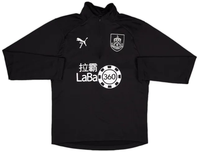 2018-19 Burnley Player Issue Puma 1/4 Zip Drill Top #7 - 9/10 - (S)