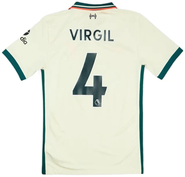 Nike 2021-22 Liverpool Away Shirt Virgil #4 - 8/10 - (XS)