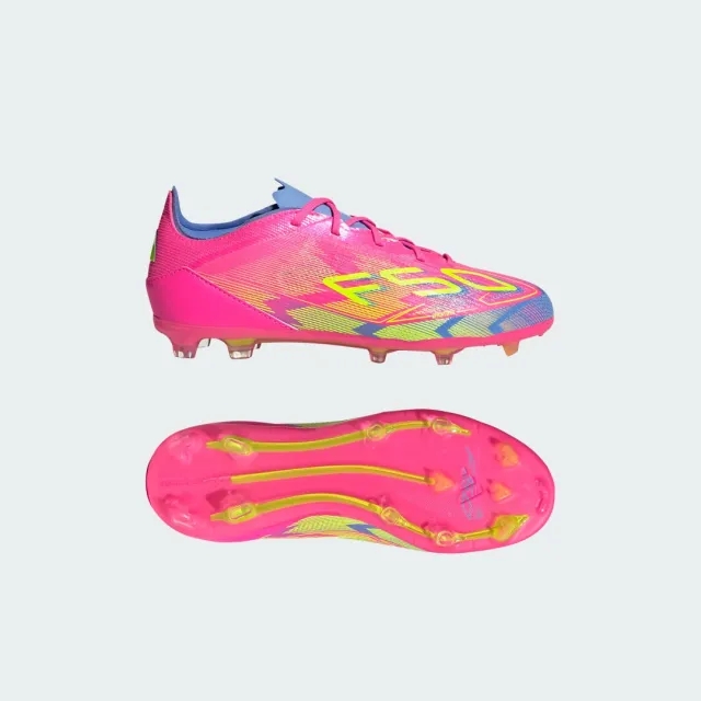 Adidas F50 Elite Fg Mystic Victory - Lucid Pink/Lucid Lemon/Blue Fusion Kids - ['Pink']