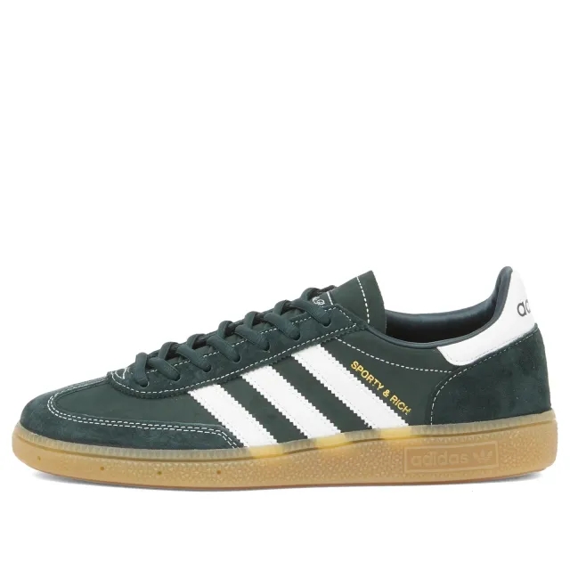 Adidas Women's x Sporty & Rich Handball Spezial Sneaker Dark Green/White