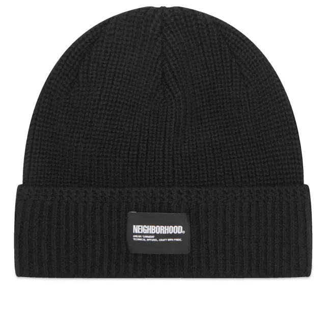 Neighborhood Men's JP Beanie Black