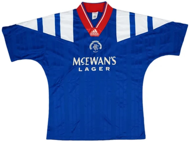 adidas 1992-94 Rangers Home Shirt - 8/10 - (M/L)