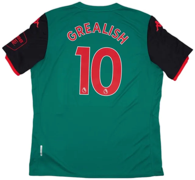 Kappa 2019-20 Aston Villa Third Shirt Grealish #10 - 9/10 - (3XL)