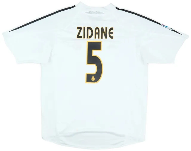 adidas 2004-05 Real Madrid Home Shirt Zidane #5 - 5/10 - (L)