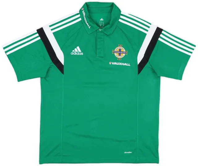 2013-14 Northern Ireland adidas Polo Shirt - 9/10 - (L)