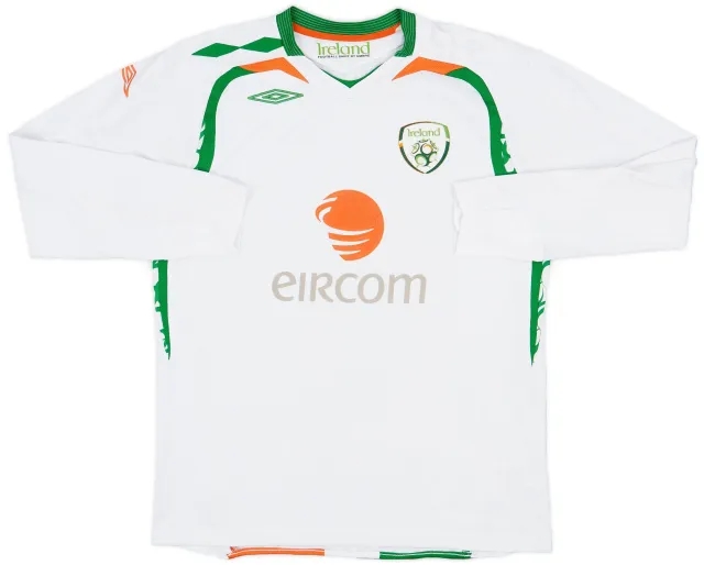 Umbro 2008-10 Ireland Away L/S Shirt - 8/10 - (L)