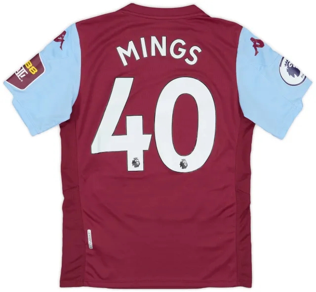 Kappa 2019-20 Aston Villa Home Shirt Mings #40 - 8/10 - (S)
