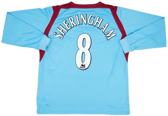 Reebok 2004-06 West Ham Away L/S Shirt Sheringham #8 - 6/10 - (XL)