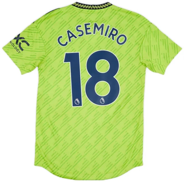 adidas 2022-23 Manchester United Authentic Third Shirt Casemiro #18 - 9/10 - (S)