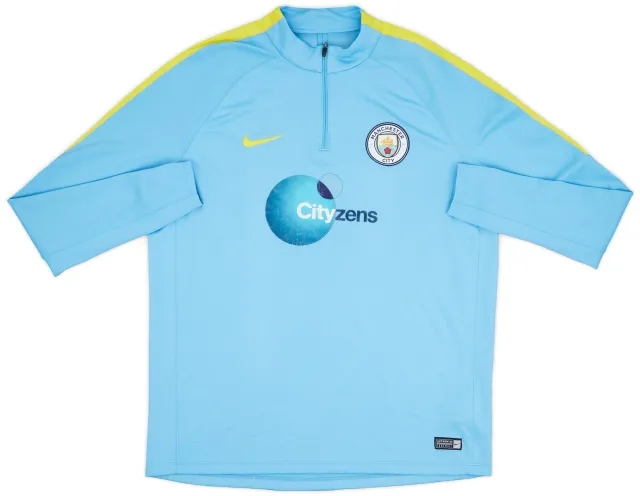 2016-17 Manchester City Nike 1/4 Zip Training Top - 5/10 - (XL)