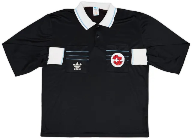 1990s Switzerland adidas Referee L/S Shirt - 7/10 - (M/L)