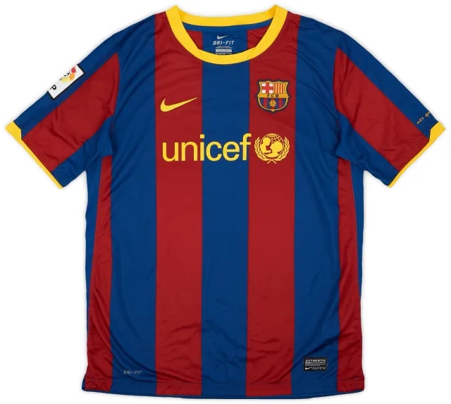 Nike 2010-11 Barcelona Home Shirt - 8/10 - (XL.Boys)