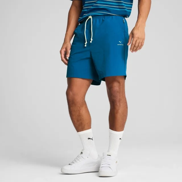 PUMA Manchester City MMQ Shorts Men, Sailing Blue/Pale Lemon