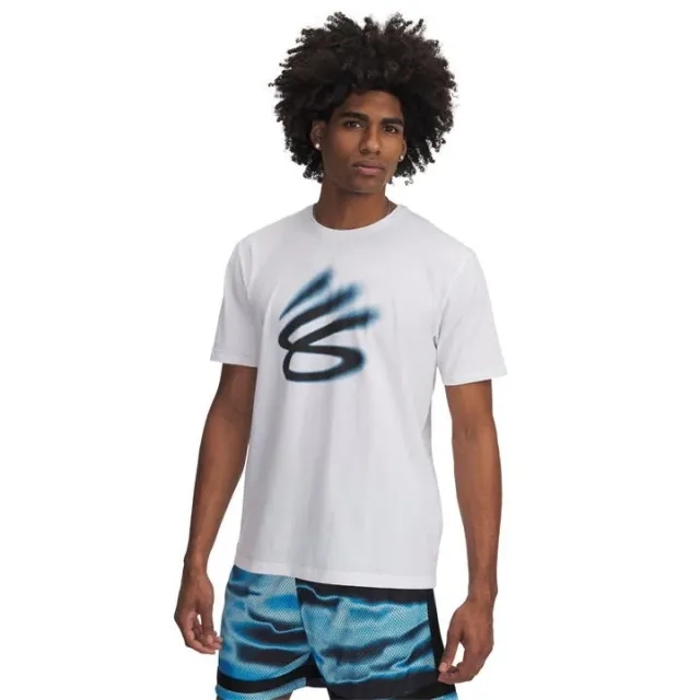 Under Armour Men's Curry Playable T-Shirt White / Black XXL