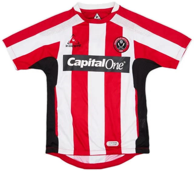 LeCoqSportif 2007-08 Sheffield United Home Shirt - 7/10 - (S.Boys)