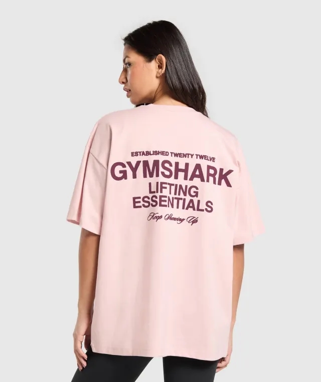 Gymshark EST 2012 Graphic T-Shirt - Lift Pink