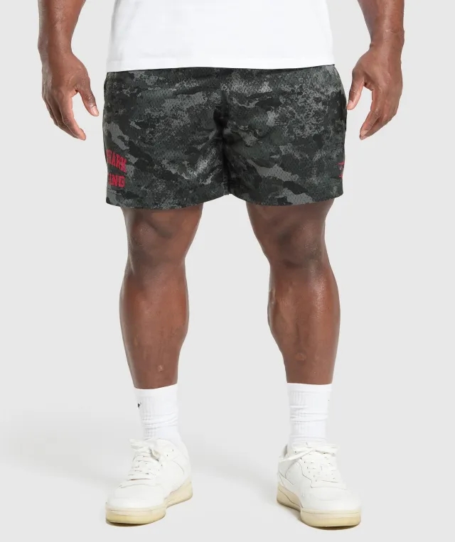 Gymshark Lifting Mesh 7 Shorts - Graphite Grey