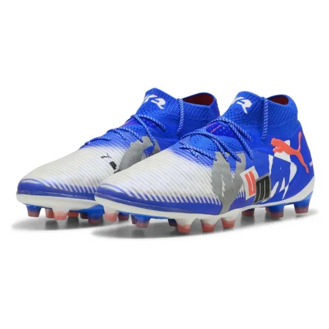 Puma Future 8 Ultimate Ag Forever - Puma White/Ultra Blue/Feather Grey/Puma Black/Glowing Red Limited Edition - ['White']