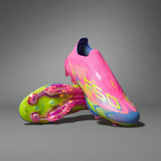 Adidas F50 + Laceless Fg Mystic Victory - Lucid Pink/Lucid Lemon/Blue Fusion - ['Pink']