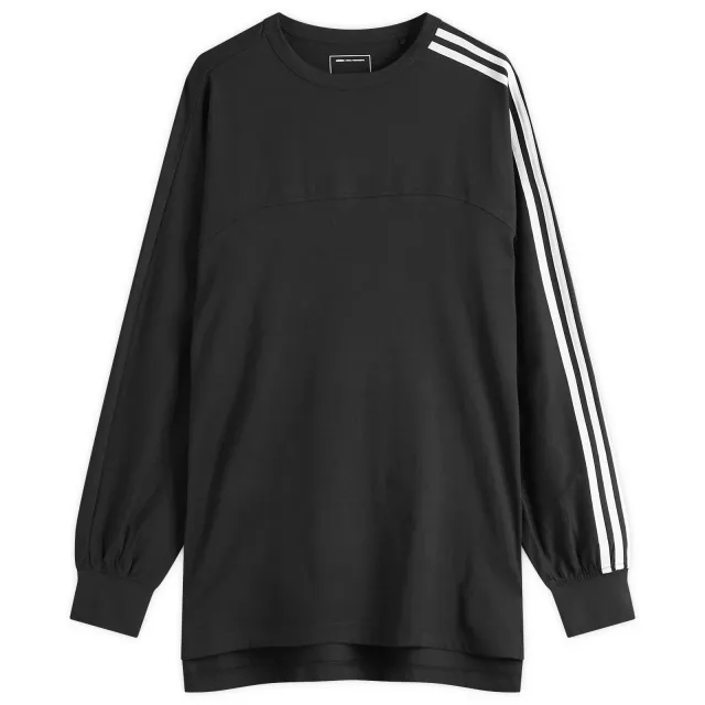 Y-3 Men's 3 Stripe Long Sleeve T-Shirt Black