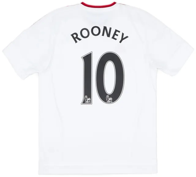adidas 2015-16 Manchester United Away Shirt Rooney #10 - 7/10 - (M)