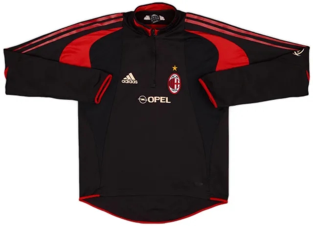 2004-05 AC Milan adidas 1/4 Zip Drill Top - 8/10 - (M/L)