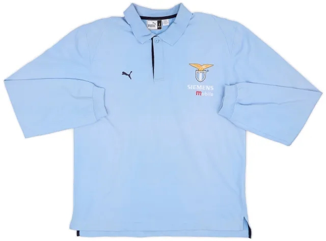 2001-02 Lazio Puma Polo L/S Shirt - 9/10 - (L)