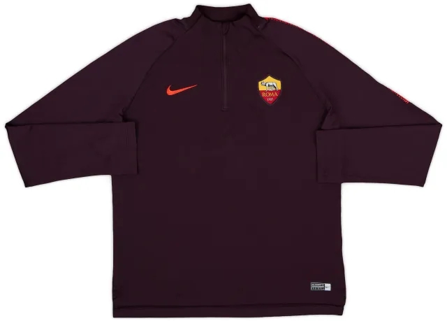 2018-19 Roma Nike 1/4 Zip Drill Top - 9/10 - (XL.Boys)