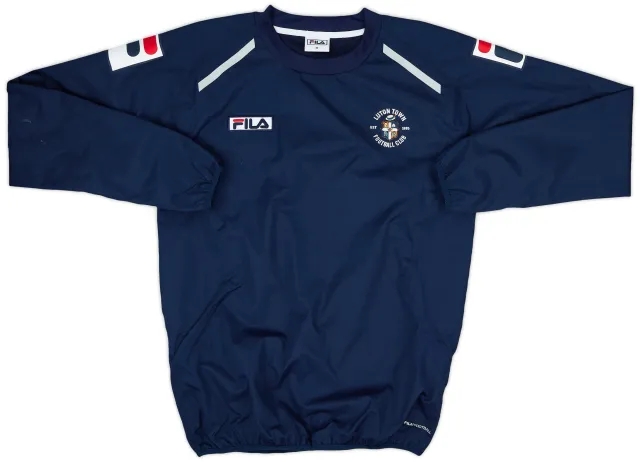 2013-14 Luton Town Fila Drill Top - 8/10 - (M)