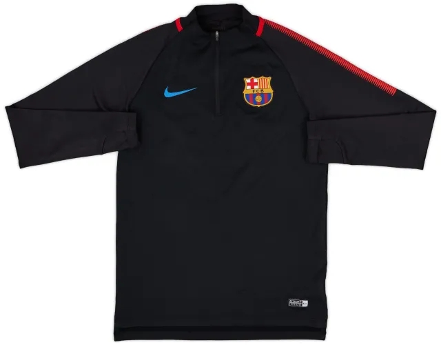2017-18 Barcelona Nike 1/4 Zip Drill Top - 9/10 - (S)