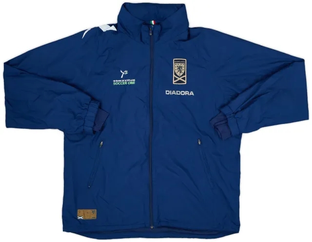 2007-08 Scotland Diadora Hooded Rain Jacket - 7/10 - (L)