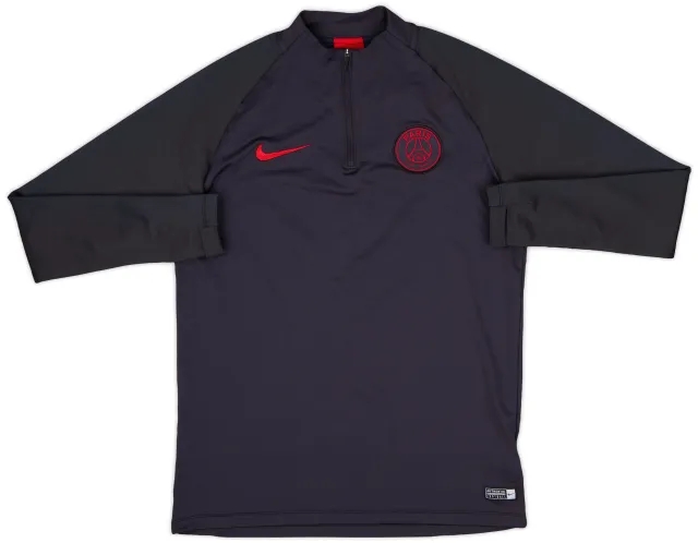 2019-20 Paris Saint-Germain Nike 1/4 Zip Training Top - 9/10 - (M)