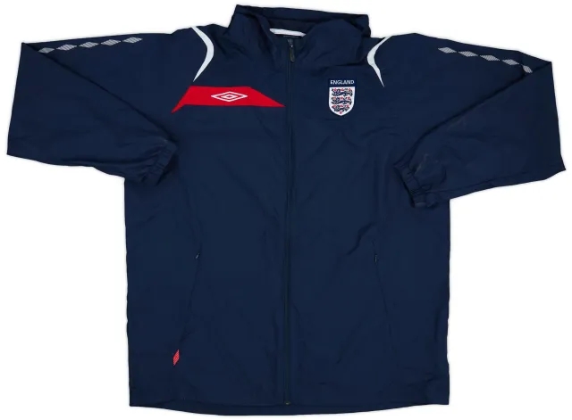 2007-08 England Umbro Hooded Rain Jacket - 9/10 - (XXL)