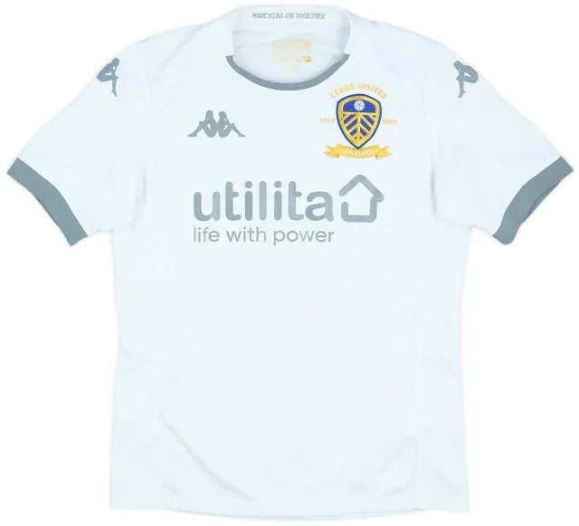 Kappa 2019-20 Leeds United Centenary Home Shirt - 7/10 - (L.Boys)
