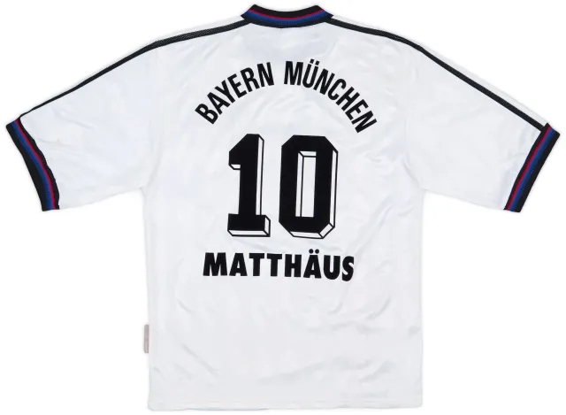 adidas 1996-98 Bayern Munich Away Shirt Matthaus #10 - 6/10 - (S)
