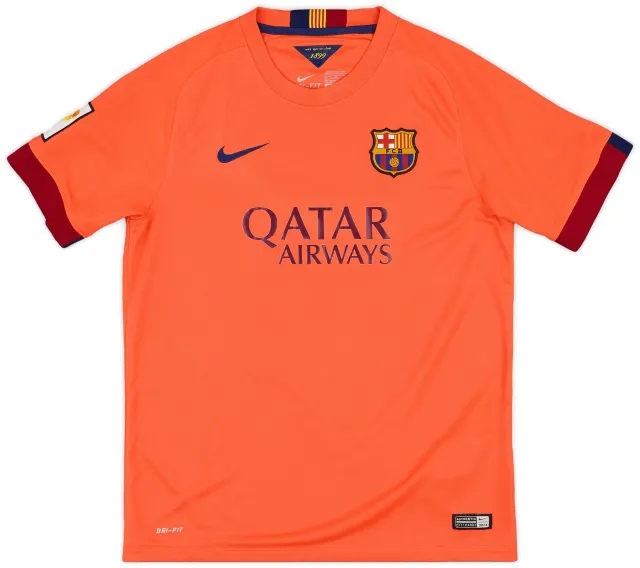 Nike 2014-15 Barcelona Away Shirt - 7/10 - (XL.Boys)