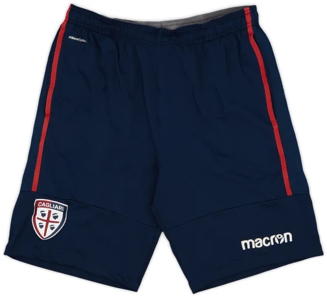 2016-17 Cagliari Macron Training Shorts - 8/10 - (L)