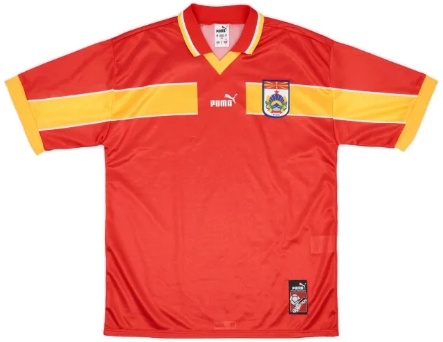 Puma 1998-01 Macedonia Home Shirt - 9/10 - (L)
