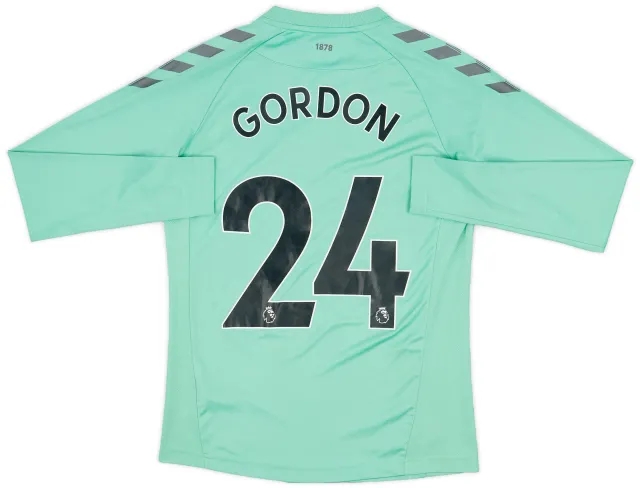 Hummel 2020-21 Everton L/S Third Shirt Gordon #24 - 9/10 - (S)