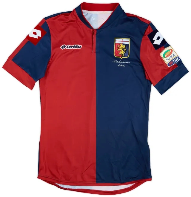 Lotto 2014-15 Genoa Home Shirt - 6/10 - (S)