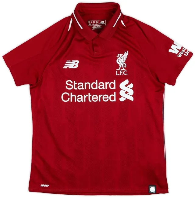 NewBalance 2018-19 Liverpool Home Shirt - 10/10 - (M.Boys)