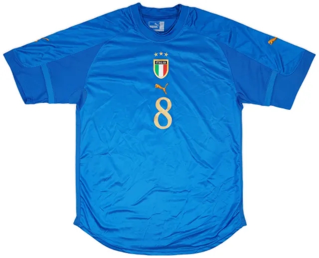 Puma 2004-06 Italy Match Issue Home Shirt #8