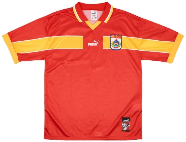 Puma 1998-01 Macedonia Home Shirt - 9/10 - (L)