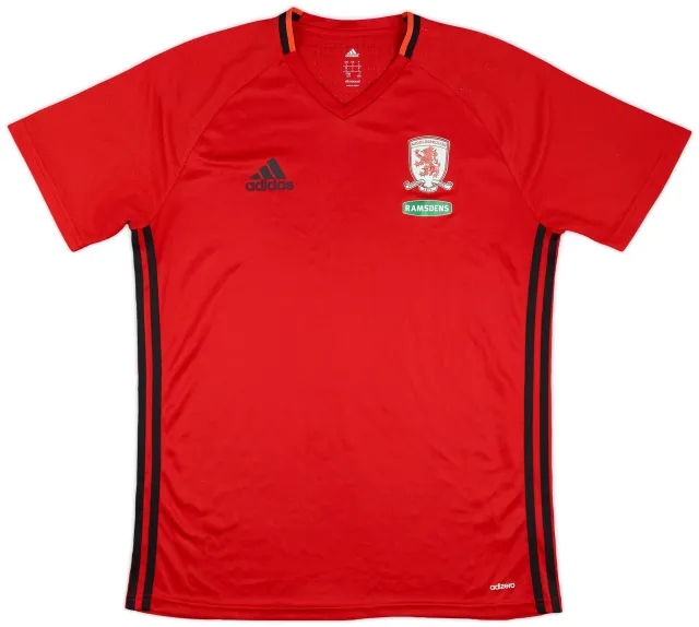 2015-16 Middlesbrough adidas Training Shirt - 9/10 - (L)